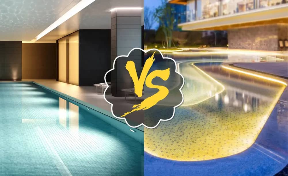 Comparación entre luces LED de piscina y luces LED de tira
