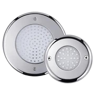 Ultra-thin surface mounted stainless steel pool light