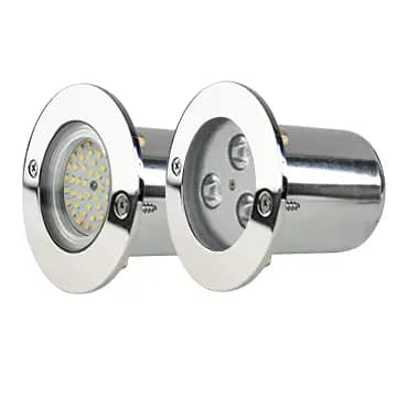 Lampe de piscine encastrée en acier inoxydable 105 mm