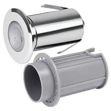 Luminaire encastré pour piscine en acier inoxydable