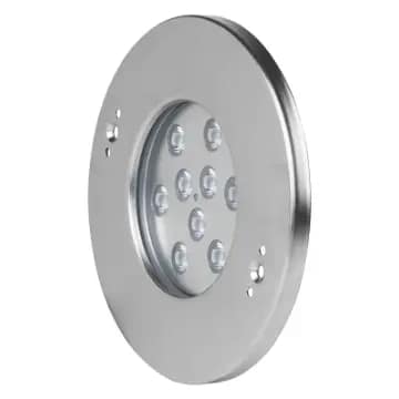 Lampe de piscine encastrée en acier inoxydable 195mm