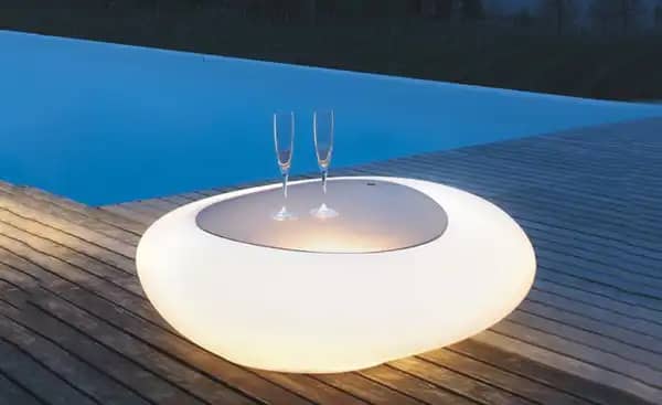 Muebles de piscina luminosos