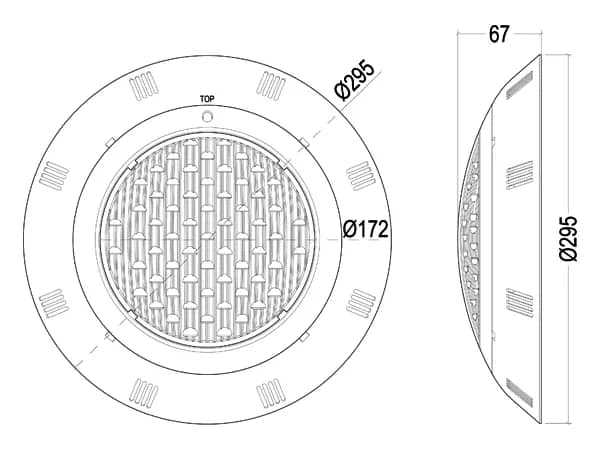 pool light size