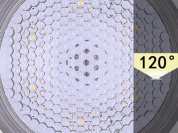 LED underwater light beam angle