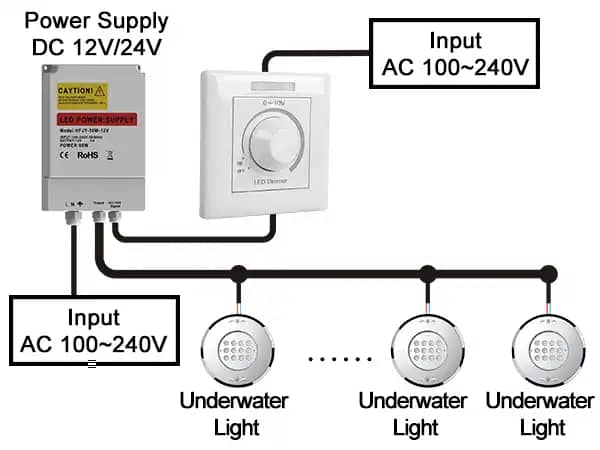 dimming controller and underwater lights wiring diagram