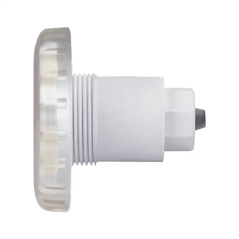 Luz subacuática LED de plástico de 100 mm y rosca macho de 1,5 y 2 pulgadas