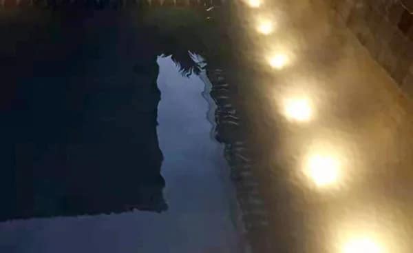 Uneven pool lighting