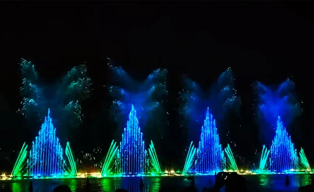 Fountain water column
