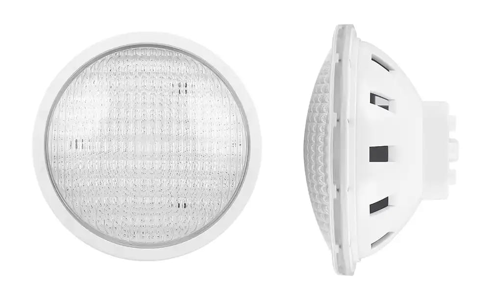 Pool light bulb with cut-out design