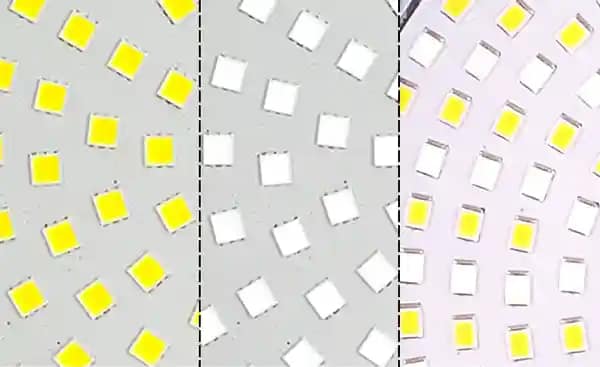 monochrome, RGB, and RGBW pool lights