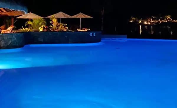 Blue pool light